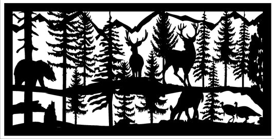 Turkey, Deer, and Bear Panel