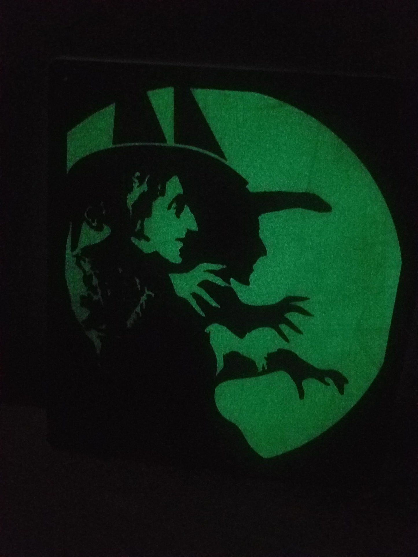 Glow in the dark Wicked Witch Shadow