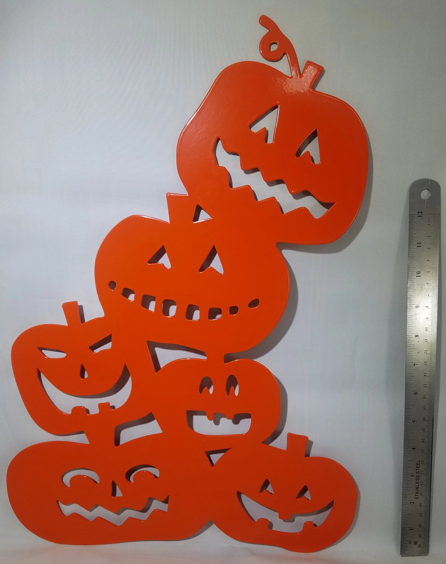 Six Stacked Laser Cut Halloween Pumpkins