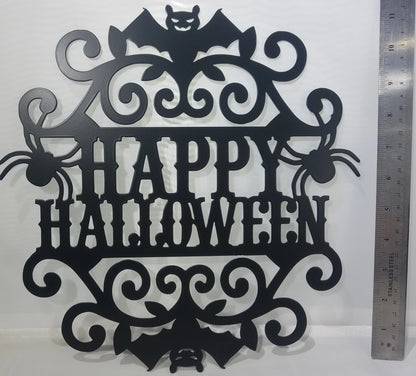 "HAPPY HALLOWEEN" Laser Cut Text