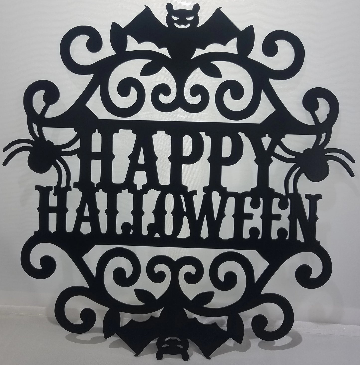 "HAPPY HALLOWEEN" Laser Cut Text