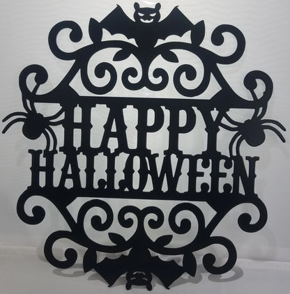 "HAPPY HALLOWEEN" Laser Cut Text