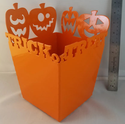 Laser cut steel trick or treat box