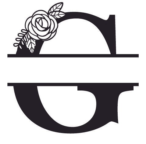 One flower Monogram