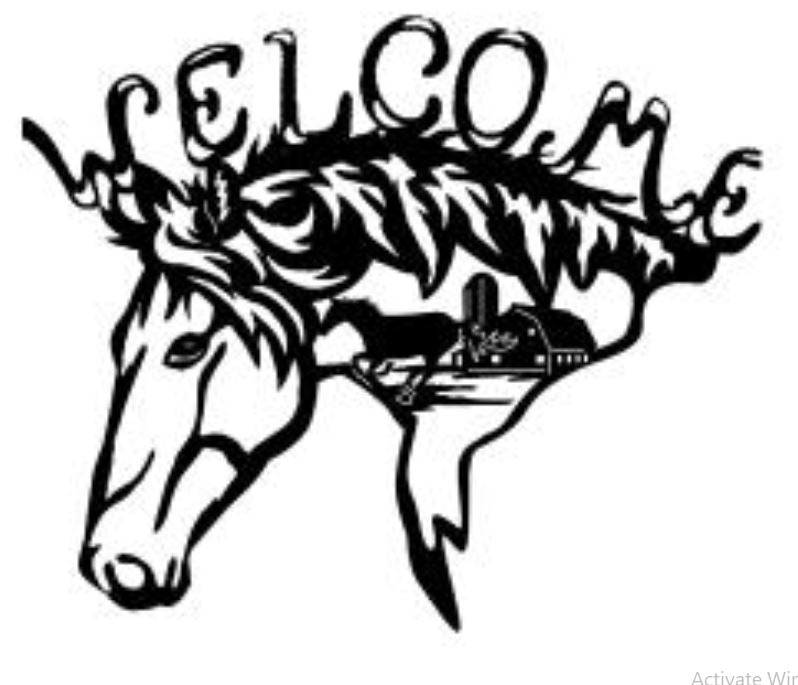 Horse Welcome Sign